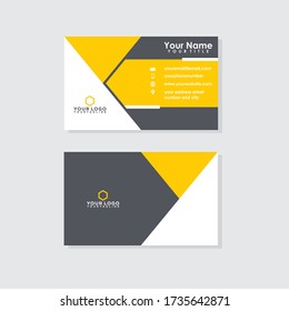 Vector modern creative and clean business card template. Flat design for business.