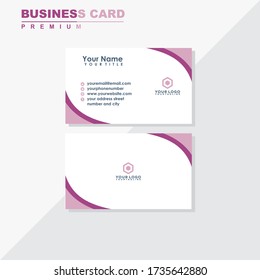 Vector modern creative and clean business card template. Flat design for business.