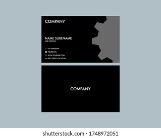 Vector modern creative and clean business card for service template