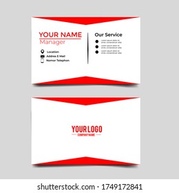 Plantilla de tarjeta de visita Vector Moderno, creativa y limpia.Diseño de diseño de diseño.Plantilla moderna de tarjeta de visita minimalista. Diseño de tarjeta de visita corporativa estilo simple vector. Marca, estacionario.vector eps 