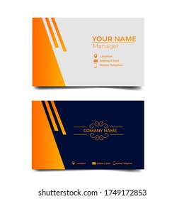 Vector Modern Creative and Clean Business Card Template.Stationery Design.Modern minimalist business card template. Corporate Business Card Design vector simple style. Branding, stationary.vector eps 
