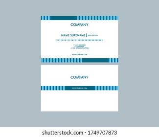Vector modern creative and clean business card template