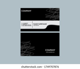 Plantilla de tarjeta profesional moderna, creativa y limpia