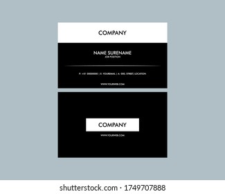 Vector modern creative and clean business card template