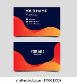 Vector Modern Creative and Clean Business Card Template.Stationery Design.Modern minimalist business card template. Corporate Business Card Design vector simple style. Branding, stationary.vector eps 