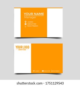 Plantilla de tarjeta de visita Vector Moderno, creativa y limpia.Diseño de diseño de diseño.Plantilla moderna de tarjeta de visita minimalista. Diseño de tarjeta de visita corporativa estilo simple vector. Marca, estacionario.vector eps 