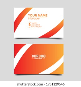 Plantilla de tarjeta de visita Vector Moderno, creativa y limpia.Diseño de diseño de diseño.Plantilla moderna de tarjeta de visita minimalista. Diseño de tarjeta de visita corporativa estilo simple vector. Marca, estacionario.vector eps 