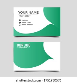 Plantilla de tarjeta de visita Vector Moderno, creativa y limpia.Diseño de diseño de diseño.Plantilla moderna de tarjeta de visita minimalista. Diseño de tarjeta de visita corporativa estilo simple vector. Marca, estacionario.vector eps 