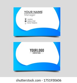 Plantilla de tarjeta de visita Vector Moderno, creativa y limpia.Diseño de diseño de diseño.Plantilla moderna de tarjeta de visita minimalista. Diseño de tarjeta de visita corporativa estilo simple vector. Marca, estacionario.vector eps 