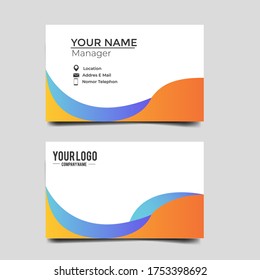 Vector Modern Creative and Clean Business Card Template.Stationery Design.Modern minimalist business card template. Corporate Business Card Design vector simple style. Branding, stationary.vector eps 