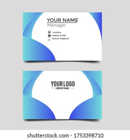 Plantilla de tarjeta de visita Vector Moderno, creativa y limpia.Diseño de diseño de diseño.Plantilla moderna de tarjeta de visita minimalista. Diseño de tarjeta de visita corporativa estilo simple vector. Marca, estacionario.vector eps 
