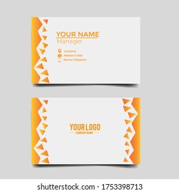 Plantilla de tarjeta de visita Vector Moderno, creativa y limpia.Diseño de diseño de diseño.Plantilla moderna de tarjeta de visita minimalista. Diseño de tarjeta de visita corporativa estilo simple vector. Marca, estacionario.vector eps 