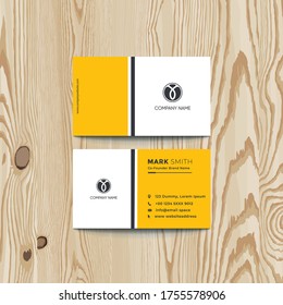 Plantilla de tarjeta profesional moderna, creativa y limpia