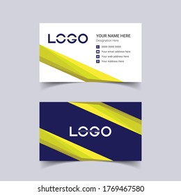 Plantilla de tarjeta de visita creativa y limpia Vector Moderno, tarjeta profesional creativa de negocios oscura, tarjeta de visita de lujo púrpura, cielo púrpura, plantilla de colores, tarjeta de visita creativa abstracta