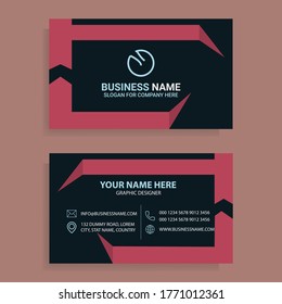 Vector modern creative and clean business card template. Flat design