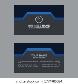 Plantilla de tarjeta profesional moderna, creativa y limpia.