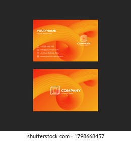 Vector modern creative and clean business card template. Flat design