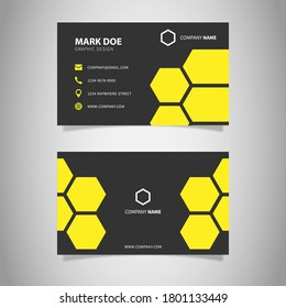 Plantilla de tarjeta profesional moderna, creativa y limpia