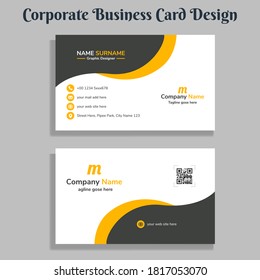 Plantilla de tarjeta profesional moderna, creativa y limpia.