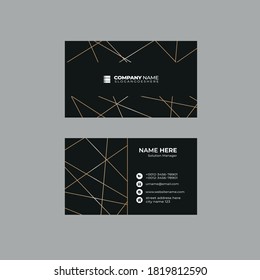 Plantilla de tarjeta profesional moderna, creativa y limpia para personal y comercial