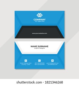 Diseño de plantillas de tarjetas de visita Vector Moderno, Creativo y Limpio