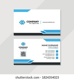 Diseño de plantillas de tarjetas de visita Vector Moderno, Creativo y Limpio