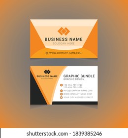 Vector modern creative and clean business card template. Flat design
