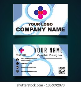 Plantilla de tarjeta de visita Vector Moderno, creativa y limpia.