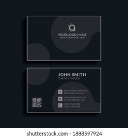 Vector modern creative and clean business card template. Flat design