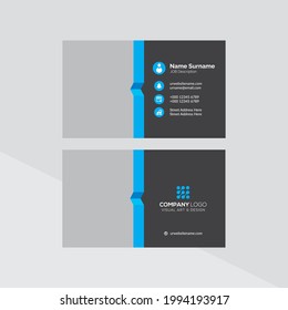 Plantilla de tarjeta profesional moderna, creativa y limpia