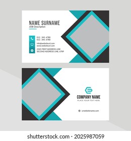 Plantilla de tarjeta profesional moderna, creativa y limpia