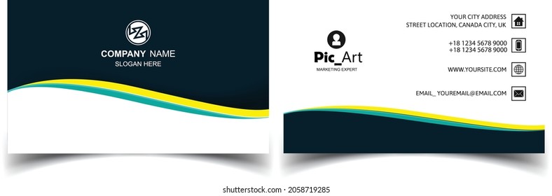 Vector Modern Creative and Clean Business Card Template
