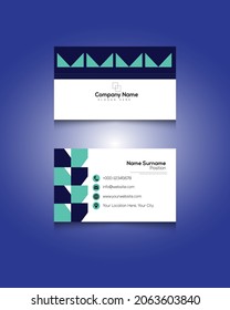 Diseño moderno de plantillas de tarjetas de visita creativas y limpias para vectores