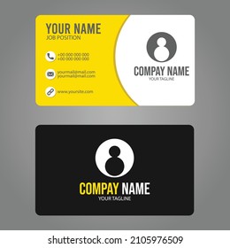 Vector Modern Creative, Clean Business Card Template, and Exclusive Design