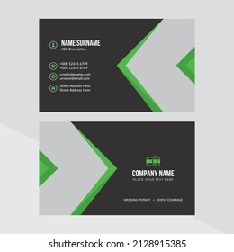 Plantilla de tarjeta profesional moderna, creativa y limpia