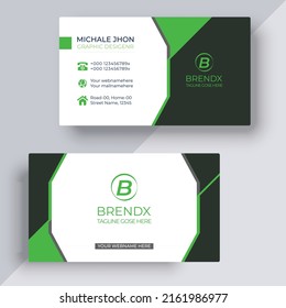 Plantilla de tarjeta profesional moderna, creativa y limpia