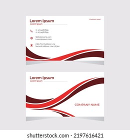 Vector Modern Creative and Clean Business Card Template, Visiting Card, Company Card