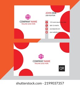 Plantilla de tarjeta profesional moderna, creativa y limpia