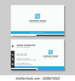 Vector modern creative and clean business card template design