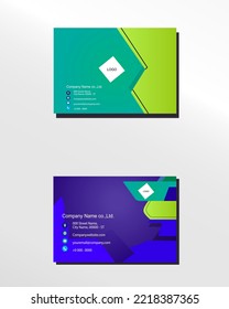 plantilla de tarjeta de negocio vectorial moderna, creativa y limpia