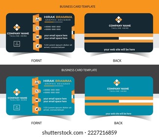 tarjeta de visita libre creativa vectorial moderna