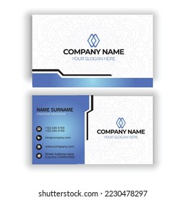 Vector modern creative and clean business card template. Flat design 