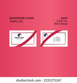 Vector Modern Creative and Clean Business Card Template.
