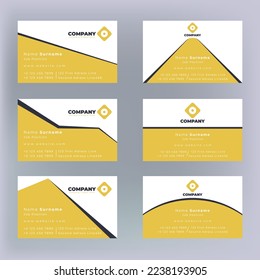 Vector Modern Creative and Clean Business Card Template. Horizontal name card set. Stylish stationery design and visiting card combo. Creative and professional business card design