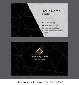 Plantilla de tarjeta profesional moderna, creativa y limpia