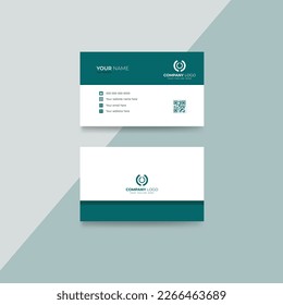 Plantilla de tarjeta profesional moderna, creativa y limpia