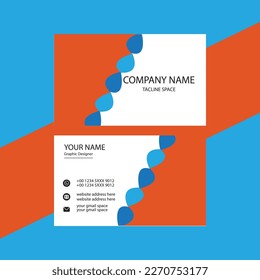 Plantilla de tarjeta profesional moderna, creativa y limpia