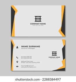 Plantilla de tarjeta profesional moderna, creativa y limpia