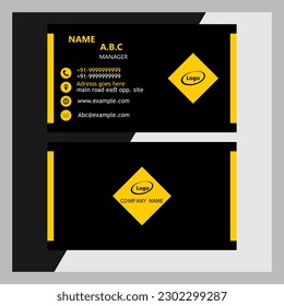 Vector Modern Creative and Clean Business Card Template.Vector illustration.