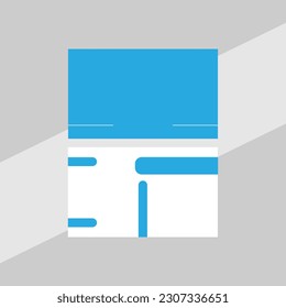 Plantilla de tarjeta de visita Vector Moderno, creativa y limpia.
